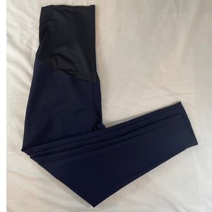 Loft Women’s Full Panel Maternity  Navy Blue Pants Size: 8M